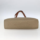CELINE Macadam Canvas Tote Bag PVC Beige Gold Auth ti3692-9