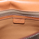 CELINE Macadam Canvas Shoulder Bag PVC Leather Brown Gold Auth ti3693-17