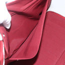 HERMES Fourre Tout Perth GM Long Wallet Canvas Red Auth ti3698-18