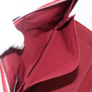 HERMES Fourre Tout Perth GM Long Wallet Canvas Red Auth ti3698-12