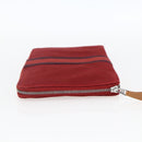 HERMES Fourre Tout Perth GM Long Wallet Canvas Red Auth ti3698-3