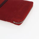HERMES Fourre Tout Perth GM Long Wallet Canvas Red Auth ti3698-7