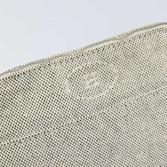 HERMES Bolide PM Pouch Canvas Gray Auth ti3700