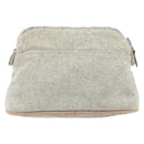 HERMES Bolide PM Pouch Canvas Gray Auth ti3700-3