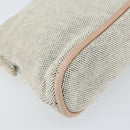 HERMES Bolide PM Pouch Canvas Gray Auth ti3700-9