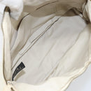 HERMES Bolide MM Pouch Canvas White Auth ti3701-15