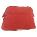 HERMES Bolide MM Pouch Canvas Red Auth ti3702-1