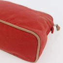 HERMES Bolide MM Pouch Canvas Red Auth ti3702-10