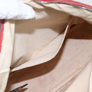 HERMES Bolide MM Pouch Canvas Red Auth ti3702-16