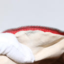 HERMES Bolide MM Pouch Canvas Red Auth ti3702-17