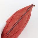 HERMES Bolide MM Pouch Canvas Red Auth ti3702-6