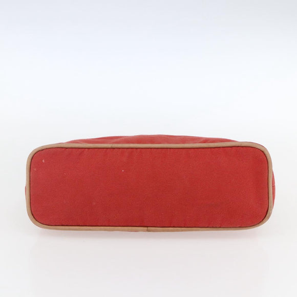HERMES Bolide MM Pouch Canvas Red Auth ti3702