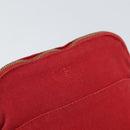 HERMES Bolide PM Pouch Canvas Red Auth ti3703-12