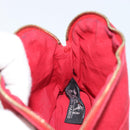 HERMES Bolide PM Pouch Canvas Red Auth ti3703-17