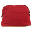 HERMES Bolide PM Pouch Canvas Red Auth ti3703-3