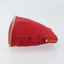 HERMES Bolide PM Pouch Canvas Red Auth ti3703-4