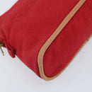 HERMES Bolide PM Pouch Canvas Red Auth ti3703-9