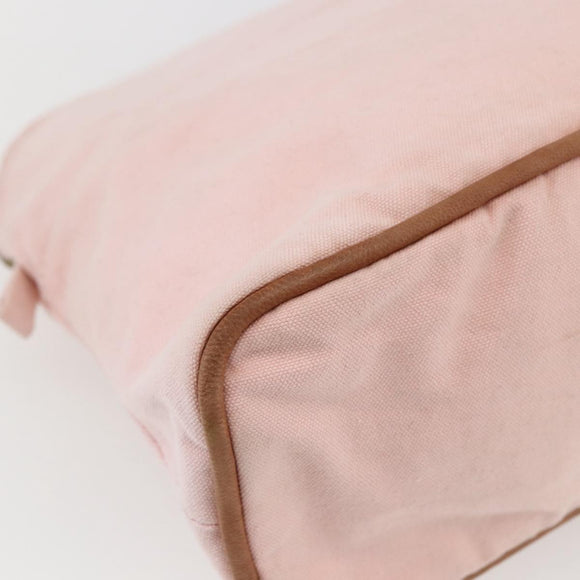 HERMES BolidePouch GM Pouch Canvas Pink Auth ti3704