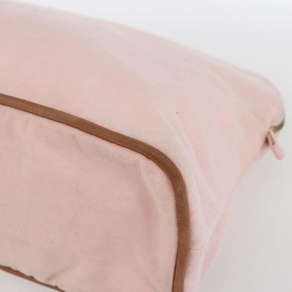 HERMES BolidePouch GM Pouch Canvas Pink Auth ti3704