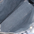 HERMES Fourre Tout PM Hand Bag Canvas Black Silver Auth ti3705-15