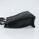 HERMES Fourre Tout PM Hand Bag Canvas Black Silver Auth ti3705-5