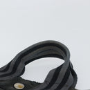 HERMES Fourre Tout PM Hand Bag Canvas Black Silver Auth ti3705-8
