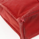HERMES Deauville MM Hand Bag Canvas Red Auth ti3706-13
