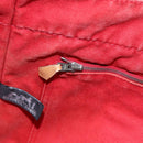 HERMES Deauville MM Hand Bag Canvas Red Auth ti3706-17