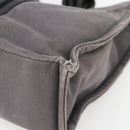 HERMES Fourre ToutMM Hand Bag Canvas Gray Silver Auth ti3707-15