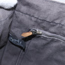 HERMES Fourre ToutMM Hand Bag Canvas Gray Silver Auth ti3707-19