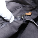 HERMES Fourre ToutMM Hand Bag Canvas Gray Silver Auth ti3707-11
