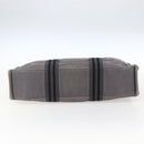 HERMES Fourre ToutMM Hand Bag Canvas Gray Silver Auth ti3707-5
