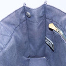 HERMES Fourre Tout PM Tote Bag Canvas Navy Silver Auth ti3708-18