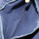 HERMES Fourre Tout PM Tote Bag Canvas Navy Silver Auth ti3708-12