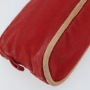 HERMES Bolide PM Pouch Canvas Red Auth ti3709-16