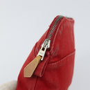 HERMES Bolide PM Pouch Canvas Red Auth ti3709-9