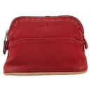 HERMES Bolide PM Pouch Canvas Red Auth ti3709-13