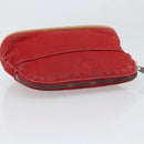 HERMES Bolide PM Pouch Canvas Red Auth ti3709-5