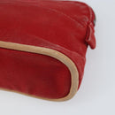 HERMES Bolide PM Pouch Canvas Red Auth ti3709-7