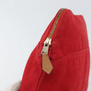 HERMES Bolide MM Pouch Canvas Red Auth ti3710-13
