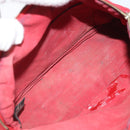 HERMES Bolide MM Pouch Canvas Red Auth ti3710-15