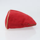 HERMES Bolide MM Pouch Canvas Red Auth ti3710-4