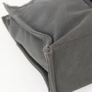 HERMES Fourre Tout MM Hand Bag Canvas Gray Silver Auth ti3711-11