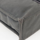 HERMES Fourre Tout MM Hand Bag Canvas Gray Silver Auth ti3711-13