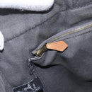 HERMES Fourre Tout MM Hand Bag Canvas Gray Silver Auth ti3711-17