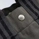 HERMES Fourre Tout PM Hand Bag Canvas Gray Silver Auth ti3712-10
