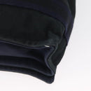 HERMES Fourre Tout Bassas MM Shoulder Bag Canvas Navy Silver Auth ti3713-9