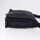 HERMES Fourre Tout Bassas MM Shoulder Bag Canvas Navy Silver Auth ti3713-3