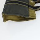 HERMES Fourre Tout Hand Bag Canvas 4 Set Gray Black Red Auth ti3714-16