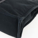 HERMES Fourre Tout MM Hand Bag Canvas Black Silver Auth ti3715-12